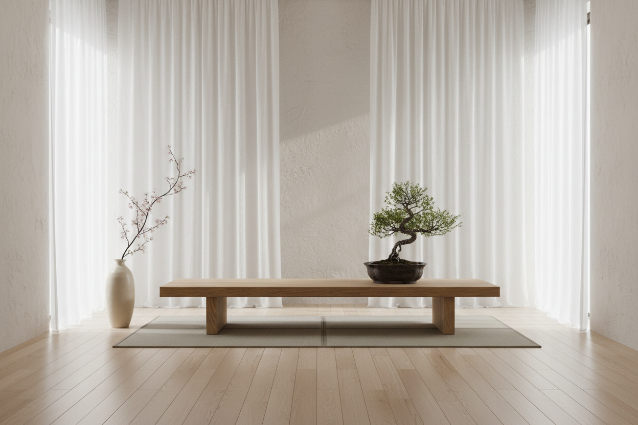 zen and minimalist space